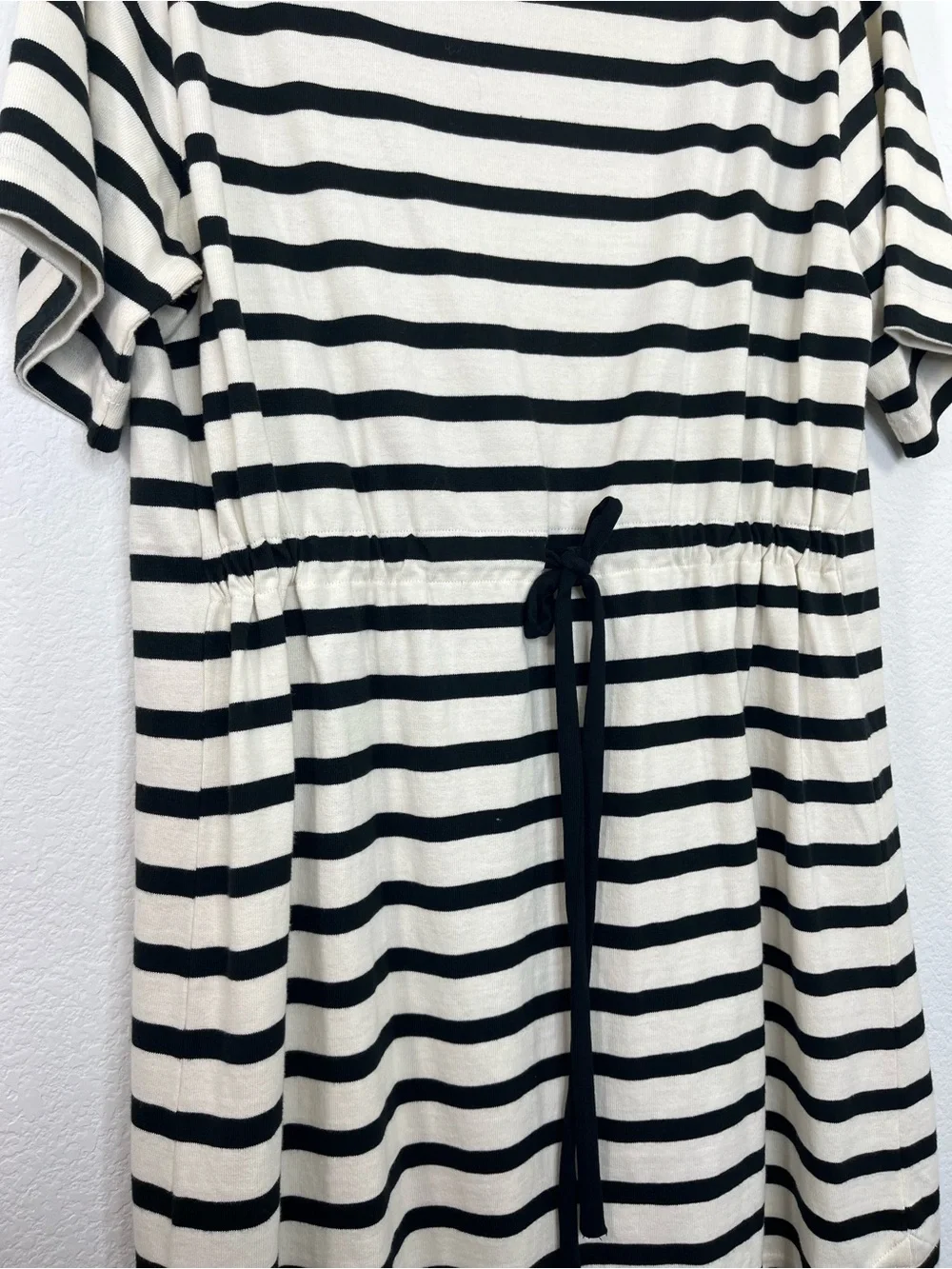 J.Crew NEW Tie-back‎ dress in stripe size Large